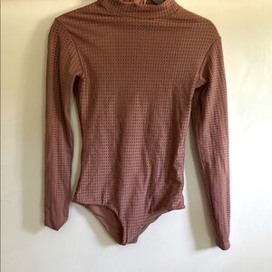 Acacia Swimwear Mauve Long Sleeve Perforated